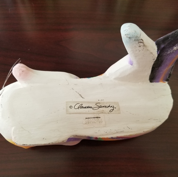 Handpainted Cat Kitty shelf sitter calico handmade - Picture 3 of 5